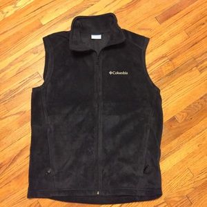 Columbia black fleece vest